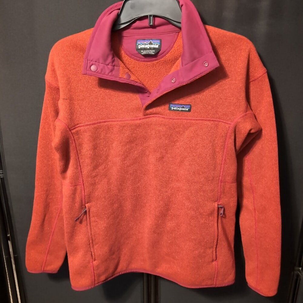 Patagonia Better Sweater Adult Medium Red 1/4 Zip Sweatshirt Pullover
